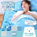 ハーフケット マーベラスクールネオ プラス ひんやり 冷感 タオル ケット UV 紫外線 カット 対策 95% 寝具 冷たい 涼しい パイル 昼寝 子供 お洒落 おしゃれ 可愛い ギフト プレゼント 洗濯可