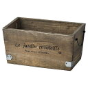 ☆最大400円OFFクーポン配布中&12/1限定ポイント5倍|ウッドプランターS ブラウン W20×D11.5×H10cm ライナー付き エアプランツ ドライフラワー Paseo