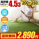 ラグ ラグマット 送料無料 rug 北欧 カーペット グリーンも 250×200 200×250cm...