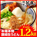 【送料無料】本場讃岐うどん製麺工場直送!1食あたり84円 讃岐うどん どかんっと1.2kg