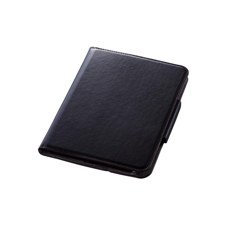 エレコム iPad mini7(A17 Pro 2024年) mini6 第6世代 ケース 360度回転 ハンドホールドベルト Apple Pencil収納 ヴィーガンレザー ブラック TB-A21S360BK