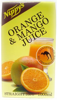 ★ストレート果汁100%★【オレンジ＆マンゴージュース(1000ml)】フレッシュなオレンジとマンゴーの絶妙なバランスならではの、ほどよい甘さ！さっぱりテイストで朝食にぴったりのジュースです。　02P25May12