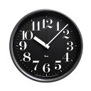 LEMNOS ( レムノス )掛け時計渡辺力Riki Steel Clock　電波時計WR0825 ブラック10P1Aug12