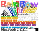 [RainBow] 日本語 キーボードカバー (JIS配列) Apple Wireless Keyboard/MacBook Pro 13,15/Air 11,13/ProRetina 13,15 対応 【全13色】マック マックブック Mac