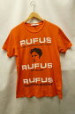 MARC JACOBS マークジェイコブス アメリカ製 RUFUS プリント コットン 半袖 Tシャツ オレンジ サイズ:M 【中古】【送料無料】