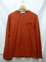 MARC JACOBS マークジェイコブス 長袖 ポケット Tシャツ 赤 サイズ:XS 【中古】【送料無料】