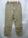 COMME des GARCONS HOMME コムデギャルソン オム AD2012 ジッパーフライ クロップドパンツ ベージュ サイズ:XS 【中古】【送料無料】
