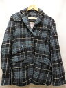 blanc basque × Harris Tweed ブランバスク×ハリスツイード チェック柄 ツイード 3B ジャケット 青 【中古】【送料無料】