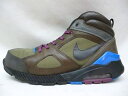 NIKE ナイキ AIR MAX ABASI 365752-200 エア マックス アバシ レザー ナイロン トレッキング シューズ 茶 カーキ 黒 青 紫 サイズ:28.5cm 【中古】【送料無料】