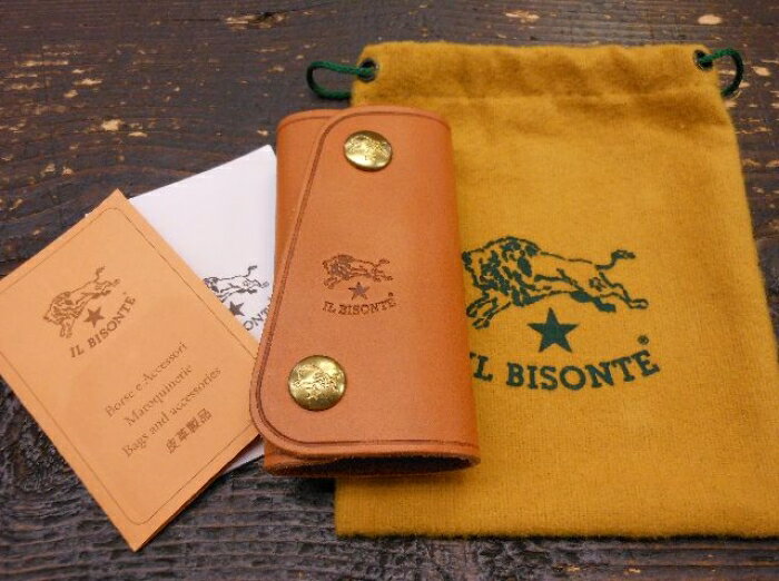 【IL BISONTE】≪4連レザーキーケース BROWN≫[状態：S]