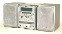 【中古】Victor ビクター JVC UX-QM7-S シルバー マイクロコンポーネントMDメモリーシステム 512MB(CD/MDコンポ)(本体CA-UXQM7-SとスピーカーSP-UX