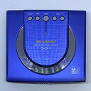 【中古】SHARP ポータブルMDプレーヤー MD-ST501-A ブルー n5ksbvb