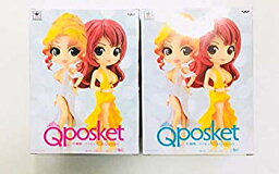 【中古】(未使用・未開封品)　Q posket <strong>叶姉妹</strong> ファビュラスな Qposket 【叶恭子】【叶美香】 白色/黄色ドレスセット bt0tq1u