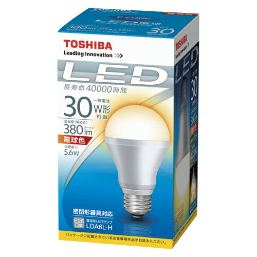 【東芝】E−CORE　LED電球　一般電球形　全光束380lm