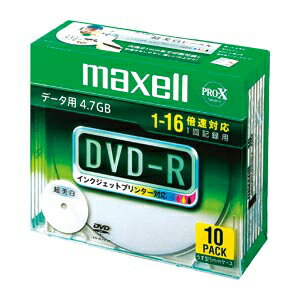 【maxell】PC　DATA用　DVD−R　1−16倍速対応