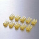 エレコム RJ45カラーコネクタ(イエロー)