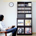 【代引き可】ディスプレイラック ディスプレーラック 4マス ブックシェルフ 本棚 CD収納 レコードラック レコード収納 レコード棚 LP収納 record rack