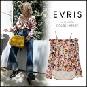 EVRIS エヴリス 9月中旬予約 フラワーベロアオフショルTOPS レディース トップス ベロア オフショル オフショルダー フラワー 花柄 クラシック 佐々木彩乃 371750400301