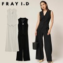 《即納》フレイアイディー FRAY I.D 22春夏 バックレスベストオールインワン レディース ワンピース ドレス オールインワン ロング丈 ノースリ-ブ オケージョン お呼ばれ ベスト マニッシュ カジュアル 綺麗め fwfo221507 結婚式