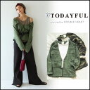TODAYFUL トゥデイフル LIFE's ライフズ 通販 8月下旬予約 Collarless Military JK カラーレスミリタリージャケット レディース アウター ジャケット ノーカラー ノーカラージャケット ミリタリー ミリタリージャケット 迷彩 カモフラ 長袖 吉田怜香 11720101
