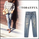 【通20000円→30%OFF】TODAYFUL トゥデイフル LIFE's ライフズ 通販 LILY's Denim レディース デニム ジーンズ パンツ ダメージ クラッシュ 吉田怜香 ブログ 11511409