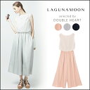 【10%OFFクーポン発行中★】【通19440円→75%OFF】 ラグナムーン LAGUNAMOON シアーリラックスコンビネゾン レディース オールインワン コンビネゾン ノースリーブ ロングパンツ 031620301101