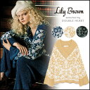 リリーブラウン Lily Brown 9月中旬予約 モールジャガードプルオーバー レディース トップス プルオーバー ジャガードプルオーバー ニット Vネック 長袖 ドロップショルダー LWNT174028