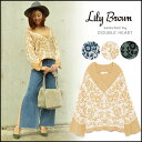 【全品送料無料】リリーブラウン Lily Brown モールジャガードプルオーバー レディース トップス プルオーバー ジャガードプルオーバー ニット Vネック 長袖 ドロップショルダー LWNT174028