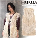 MURUA ムルーア 9月上旬予約 MIX FAKE FUR VEST ミックスフェイクファーベスト レディース アウター ファーベスト ファー フェイクファー 011750100201