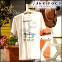 ジャンクフード JUNKFOOD レディース Tシャツ カットソー スヌーピー SNOOPY キャラクター コラボ SK8 ALL DAY SNOOPY