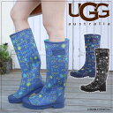 ムートンやシープスキンで有名なUGG（アグ）から レインブーツ登場★●セール●UGG AUSTRALIA【アグ オーストラリア】【正規品】W MULTI LOGO TALLレインブーツ／トール／モノグラムロゴ【送料無料】【smtb-MS】【即お届け】ミネトンカ・emu好きにも♪雨や雪の日も履ける！【2sp_120511_b】