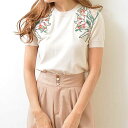 【通12960円→50%OFF】スナイデル SNIDEL 通販 チューリップポイントニットプルオーバー ニットニット レディース トップス 半袖 夏 ハイゲージニット 花柄 プルオーバー swnt181186