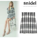 スナイデル snidel ハイウエストミニスカート スカート レディース ボトムス ミニスカート 台形スカート ミニ丈 ハイウエスト Aライン チェック swfs182105 完売間近!ラスト1点アイテム