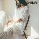 スナイデル SNIDEL 通販 3月下旬予約 カシュクールコットンリネンワンピース レディース ワンピース ロング丈 ロングワンピ 長袖 リネン カシュクール コルセット ベルト swfo191043 セール除外品