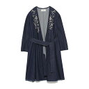 【通23760円→50%OFF】スナイデル SNIDEL エンブロイダリーガウン レディース アウター ジャケット ロング 丈 ロング丈 カーディガン ガウン コーディガン フラワー 花柄 刺繍 羽織 ベルト SWFJ171005