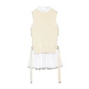 【通16200円→50%OFF】スナイデル SNIDEL ニットコンビワンピース レディース ワンピース ショート 丈 ミニ ミニワンピ レイヤード ノースリーブ シャツ インナー セット ボーダー シンプル 無地 SWNO172049