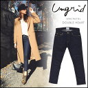 ungrid アングリッド ワンウォッシュクロップドスキニーデニム レディース ボトムス パンツ デニム クロップド丈 スキニー ワンウォッシュ 111711442601 111712442601