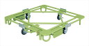 【代引不可】 サカエ (SAKAE) 自在移動回転台車 フットブレーキ付 RC-4FBG (212066) 《荷役・運搬機器》 【大型】