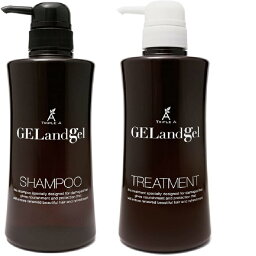 ノンシリコン <strong>ゲルアンドゲル</strong> （ゲル＆ゲル ）ヘアーシャンプー 500ml ヘアートリートメント500ml 2本セット