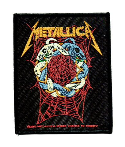 メタリカ METALLICA TANGLED WEB 糊無し 刺繍 ワッペン オフィシャル パッチ【RCP】【コンビニ受取対応商品】