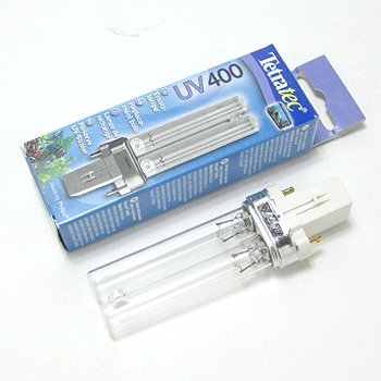 アクアリウム水槽照明用[熱帯魚　水草]　テトラ　UV400交換用UVランプ5W