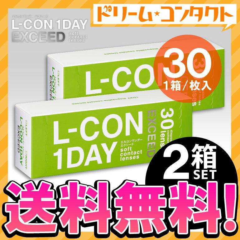 【送料無料】エルコンワンデーエクシード 30枚入 2箱セット 両目1ヶ月分 シンシア 1日…...:dreamcl:10002438