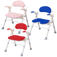 お風呂で座った姿勢の保持ができない方や浴槽への移乗を楽に行きたい方に!安寿折りたたみシャワーベンチTS/TU 【送料無料】