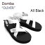 ドンバ サンダル DOMBA メンズ レディース SANDAL OLIVER Black White ホワイト F-7014 シューズ