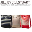 ジル バイ ジルスチュアート ショルダーバッグ JILL BY JILLSTUART レディース CANVAS STRIPE LOGO CROSS BAG キャンバス ストライプ ロゴ クロスバッグ IVORY アイボリー NAVY ネイビー RED レッド JLBA0E834OW/5I2/6R2 バッグ
