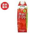 送料無料 伊藤園 理想のトマト(屋根型) 1L紙パック×12(6×2)本入 ※北海道・沖縄・離島は別途送料が必要。
