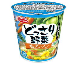 エースコック どっさり野菜 塩タンメン 57g×12個入｜ 送料無料 カップラーメン 塩 インスタント麺 ラーメン 即席