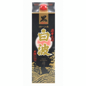 薩摩酒造株式会社　さつま白波黒麹仕込み　芋　２５度　1.8Ｌ １ケース（６本入）