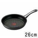 IH対応!優れた耐久性は、より高い品質へ。【ペット館】T-FAL(ティファール) IH ミッション フライパン 26cm【キャンセル・変更不可】【ペット館】と記載のある商品のみ同梱可能です。