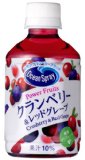 サッポロ オーシャンスプレー パワーフルーツクランベリー＆レッドグレープ 280ml×24本＜※72本まで1配送可＞【8月24日出荷開始】